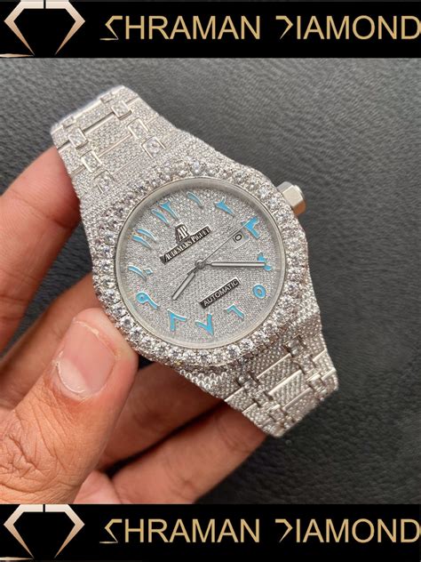 moissanite diamond watch hip hop